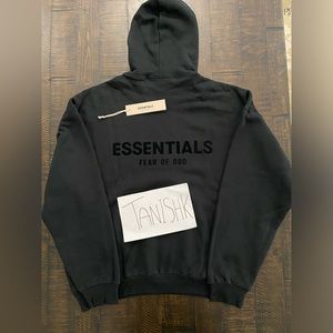 Black Essentials Hoodie